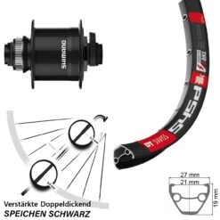 Dt-swiss 28/29 Zoll Vorderrad Mit Nabendynamo Shimano DH-UR708-3D DT Swiss 545