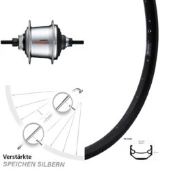 Hinterrad 26 Zoll Ryde Andra 40 Disc Shimano Nexus 7-Gang Centerlock