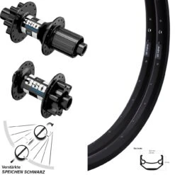 26 Zoll Laufradsatz DT Swiss 350 Hybrid 12/142 Mm 15/100 Mm Steckachse Ryde Andra 40
