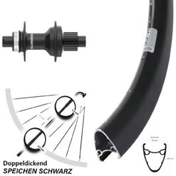 Shimano FH-MT410 Ryde Dutch 19 Laufrad 28/29 Zoll Centerlock Microspline