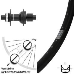 Shimano FH-MT410 Ryde Andra 30 Disc Hinterrad 28 Zoll Centerlock 12-fach 12/142 Mm