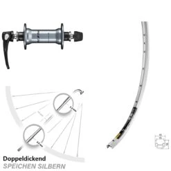 28 Zoll Vorderrad Shimano 105 HB-R7000 Mavic Open Elite