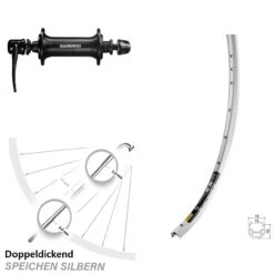 28 Zoll Vorderrad Shimano HB-RS400 Mavic Open Elite