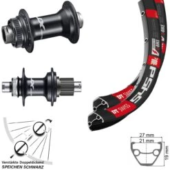 Dt-swiss Laufradsatz DT Swiss 545D 28-29 Zoll Shimano XT M8110 Microspline Steckachse 100/142 Mm