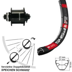 Dt-swiss Vorderrad 28-29 Zoll DT Swiss 545 Shimano DH-UR700-3D Dynamo Centerlock