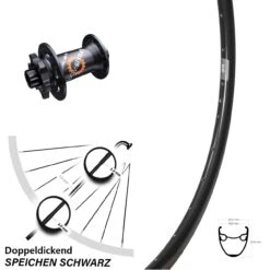 28 Zoll Vorderrad Ryde DP 19 Mit DT Swiss 350 SL Nabe