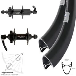 28-29 Zoll Laufradsatz Ryde Dutch 19 Hochprofil Shimano XT 6-loch QR