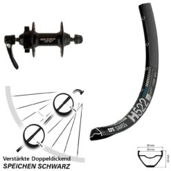 Dt-swiss Shimano Deore XT HB-M756 DT Swiss H 522 Vorderrad 29 Zoll