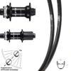 28 Zoll Laufradsatz Ryde DP 19 Disc Shimano 105 Steckachse 12/100 12/142 Mm Centerlock
