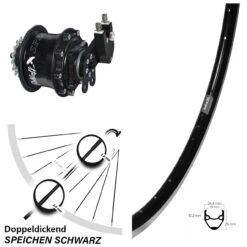 Rohloff Speedhub 500/14 CC Mit Standard Platte 28 Zoll Hinterrad Ryde Andra 20