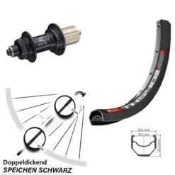 Dt-swiss KX-G Schnellspanner 5/135 Mm 11-fach DT Swiss TK 540 Hinterad 28 Zoll Centerlock