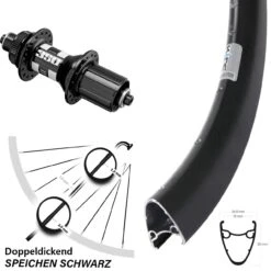 Hinterrad 28 Zoll DT Swiss 350 Road Centerlock Mit Ryde Dutch 19 Schnellspanner