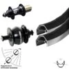 26 Zoll Laufradsatz Ryde ZAC 2000 Novatec F162 Schnellspanner 11-fach Shutter Dynamo PV-8