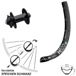 Dt-swiss 29 Zoll Vorderrad DT Swiss H 522 Mit Formula DC91-V2 Nabe 6-loch