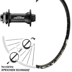 26 Zoll Vorderrad Shimano Deore HB-M618 Mach 1 Magma Centerlock