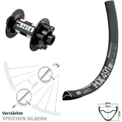 Dt-swiss DT Swiss 350 Hybrid HX 491 Vorderrad 29 Zoll 6-Loch Boost