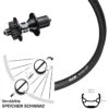 Ryde Andra 321 Disc Hinterrad 26 Zoll Mit DT Swiss 350 Hybrid Schnellspanner Nabe