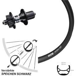 Ryde Andra 321 Disc 29 Zoll Hinterrad DT Swiss 350 Hybrid 5/135 Mm