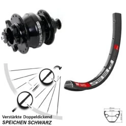 Dt-swiss Vorderrad Mit Nabendynamo Shutter Precision PD-8 DT Swiss 533 D 26 Zoll Für Scheibenbremse