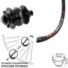 Dt-swiss Vorderrad Mit Nabendynamo Shutter Precision PD-8 DT Swiss 466 27,5 Zoll