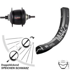 Dt-swiss Hinterrad 27,5 Zoll DT Swiss M 442 Shimano SG-C6001-8D