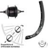 Dt-swiss Laufrad 29 Zoll DT Swiss H 522 Disc Schwarz Shimano SG-C6001-8D