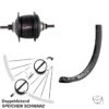 Dt-swiss Laufrad 29 Zoll DT Swiss M 462 Disc Schwarz Shimano SG-C6001-8D