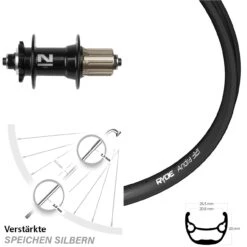 27,5 Zoll Laufrad Ryde Andra 321 Novatec D042 Nabe 5/135 Mm