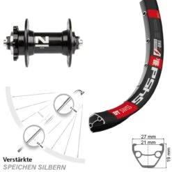 Dt-swiss 26 Zoll Vorderrad DT Swiss 545 Mit Novatec D041 Nabe