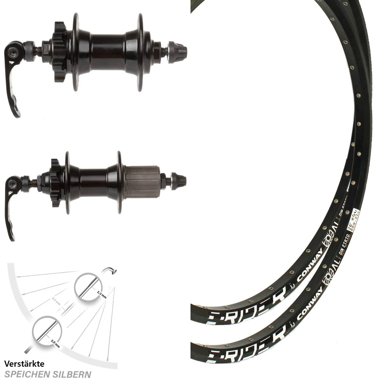 Laufradsatz Mach1 Magma Disc 26 Zoll Novatec 100/135 Mm Schnellspanner 6-loch