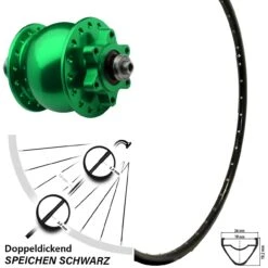 29 Zoll Vorderrad Mach 1 ER 20 Nabendynamo Son 28 6-Loch