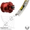 Vorderrad 28 Zoll Mavic A319 Son 28 Rot Eloxiert Nabendynamo 6-Loch