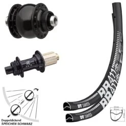 Dt-swiss DT Swiss RR 411 Disc-Laufradsatz 28 Zoll KX-G 11-fach SON Delux