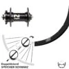 Ryde Rival 23 Disc 6-loch Vorderrad 29 Zoll Novatec D041SB Schnellspanner