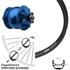 29 Zoll Vorderrad Ryde Andra 321 Nabendynamo Son28