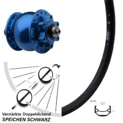 Ryde Andra 40 Vorderrad 28/29 Zoll Mit Son 28 Nabendynamo Blau 6-Loch