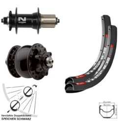 Dt-swiss Laufradsatz 28 Zoll DT Swiss TK 540 Disc 6-loch Dynamo SON 28 Novatec D042