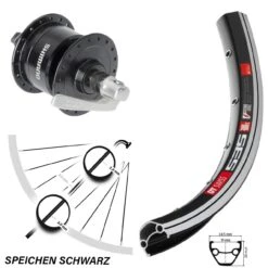 Dt-swiss Nabendynamolaufrad Shimano DH-3N72 DT Swiss 535 28 Zoll