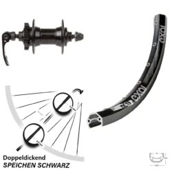 Exal DC 19 Vorderrad 28-29 Zoll Mit Novatec 6-Loch Nabe Schnellspanner