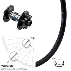 DT Swiss 350 Hybrid Boost Ryde Andra 40 Disc Vorderrad 28-29 Zoll Für 6-Loch