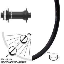 Vorderrad 27,5 Zoll Ryde Andra 40 Disc 15x110 Mm Shimano HB-MT410-Boost