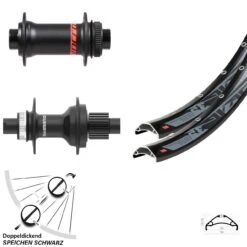 27,5 Zoll Laufradsatz Formula Shimano MT410-B Centerlock Microspline 12-fach Rodi TRYP35