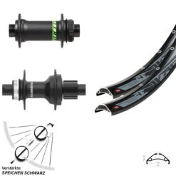 Laufradsatz Boost 27,5 Zoll Rodi TRYP35 Shimano MT410-B Microspline Formula