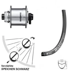 Dt-swiss Vorderrad 27,5 Zoll DT Swiss R 500 12x100 Mm Shimano DH-UR705 Für Steckachse 12/100 Mm