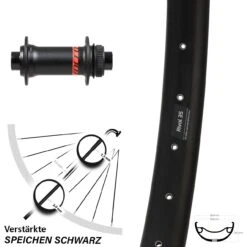 Vorderrad 27,5+ Zoll Ryde Rival 35 Formula CL-811 Boost Syncros Centerlock