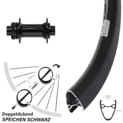 28-29 Zoll Vorderrad Ryde Dutch 19 Nabe Formula Steckachse 15/100 Mm Centerlock