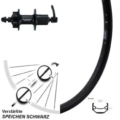 Ryde Andra 40 Disc Hinterrad 24 Zoll Mit Shimano FH-M475 Nabe 6-loch