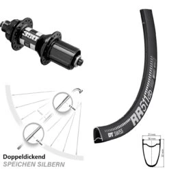 Dt-swiss 28 Zoll Hinteres Rad DT Swiss RR 511 DB 350 Nabe 5/135 Mm 11-fach Road Centerlock
