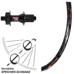 26 Zoll Hinterrad DT Swiss 370 6-Loch DRC ZZYZX Disc Für Steckachse