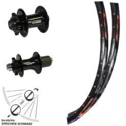 Laufradsatz DRC ZZYZX 26 Zoll 142x100 15 Mm Steckachse XLC Evo 6-loch